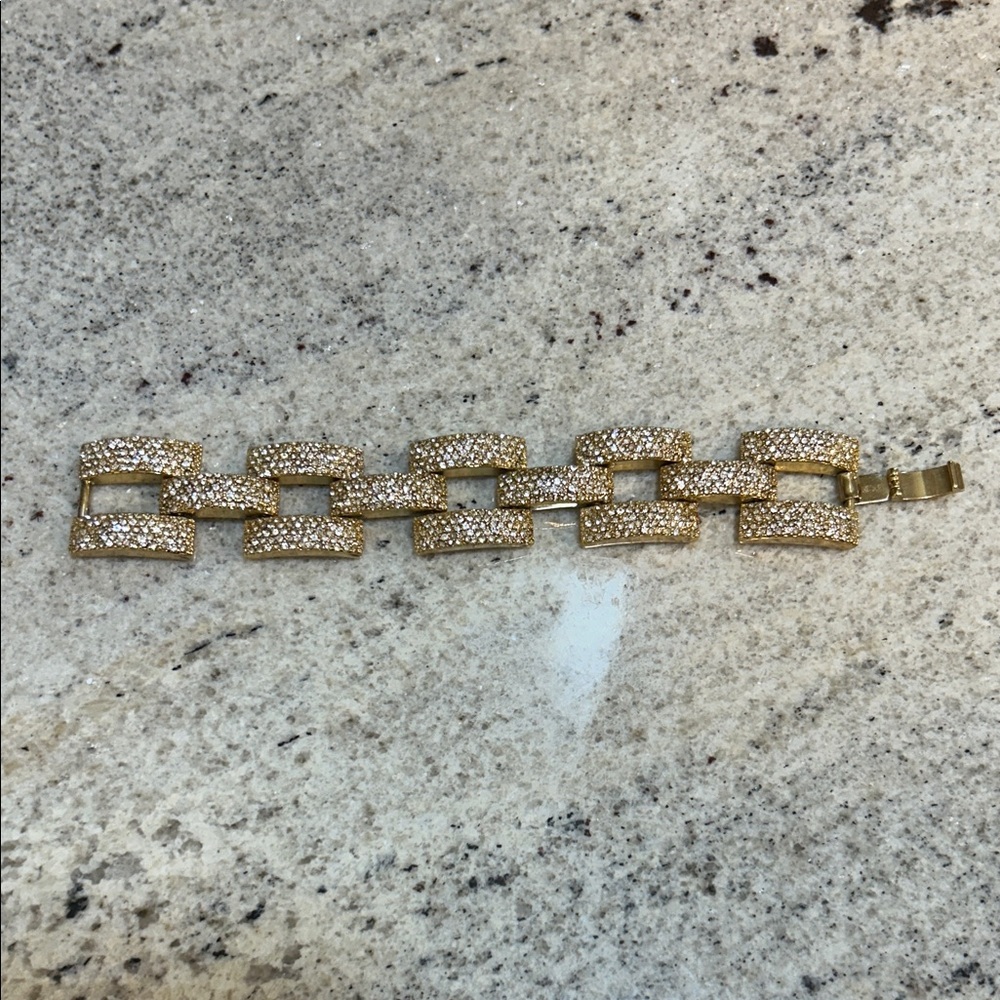 J. Crew rhinestone chain link Bracelet